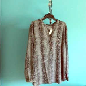 Ladies animal  print blouse